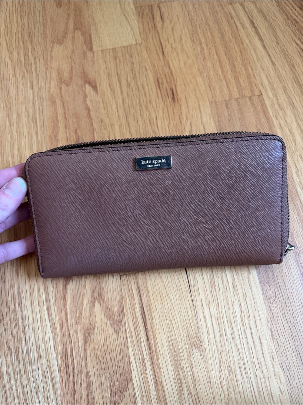 kate spade Brown Zip-Around Wallet